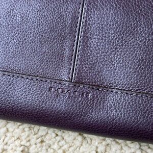 Coach Purple Leather Women's Wallet